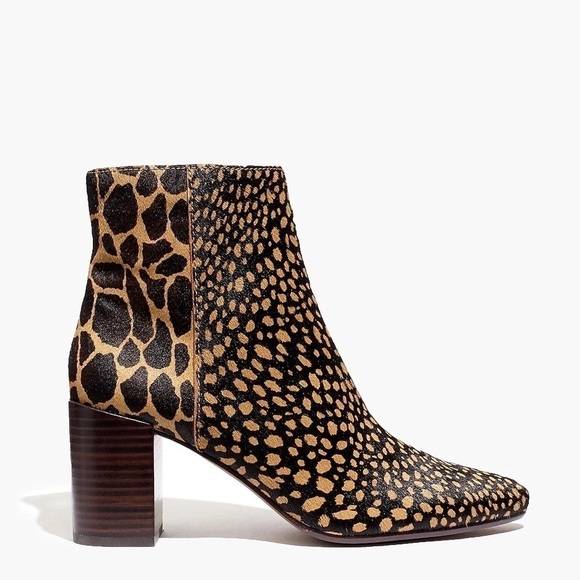 Madewell The Fiona Boot in Spot Mix Calf Hair 6.5 - Picture 3 of 11
